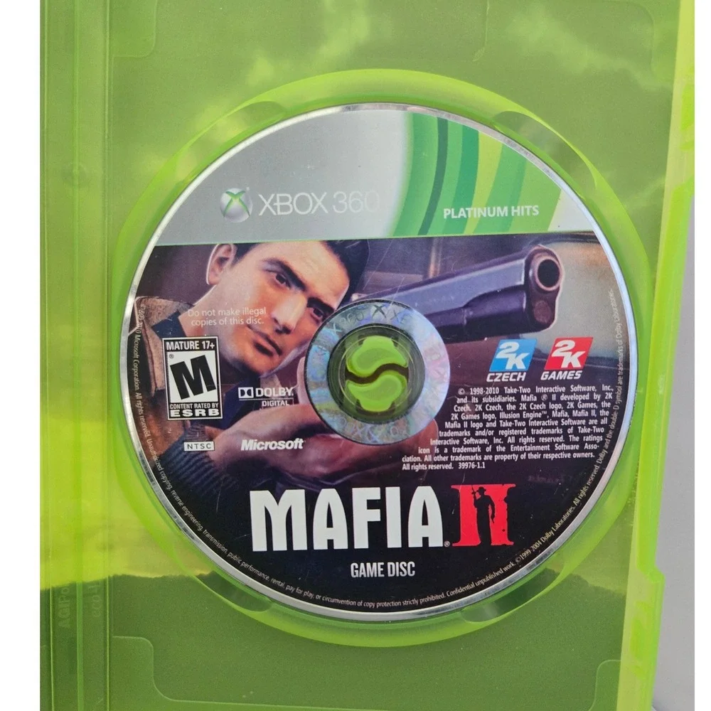 Mafia II - Microsoft Xbox 360, 2010 - Complete CIB‎ W/ Manual Tested & Working